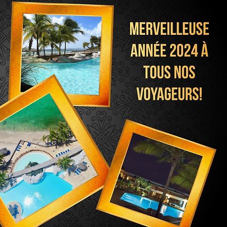 Vue Mer & Acces Direct A La Plage Avec Magnifique Piscine Surveillee Par Un Maitre Nageur Saint-Francois  Exteriér fotografie